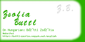 zsofia buttl business card